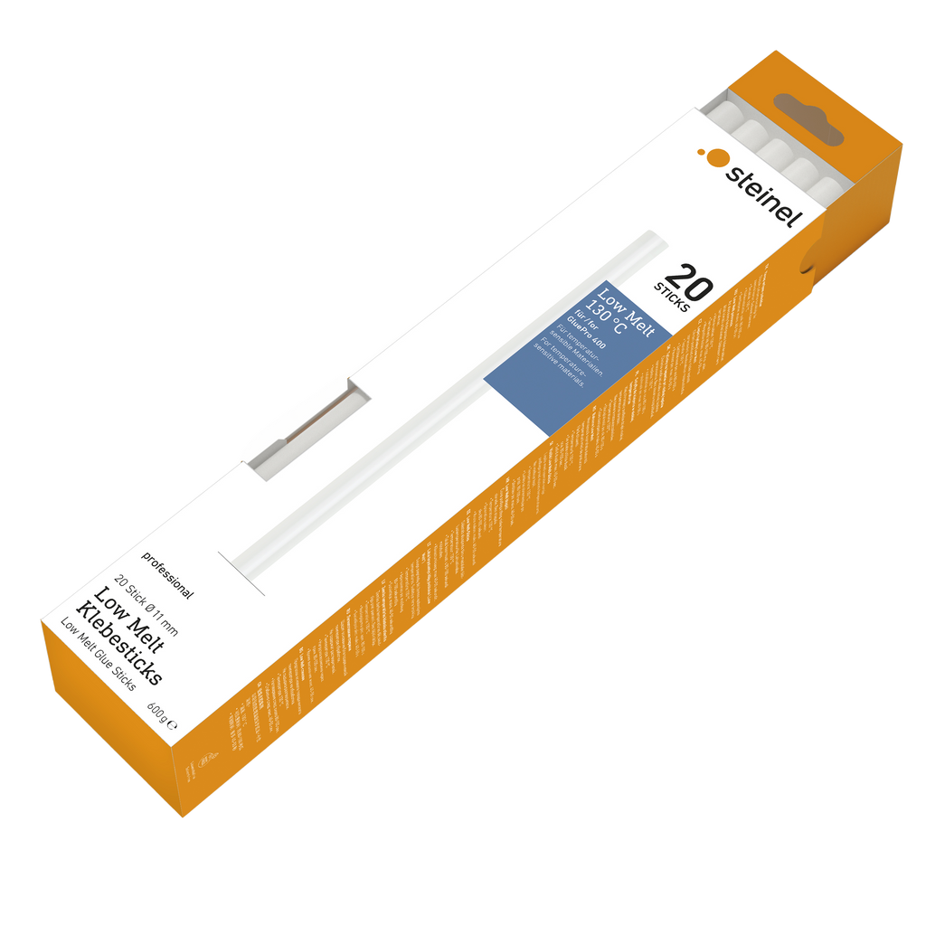 Steinel 20 x 11mm low melt glue sticks 130 degree
