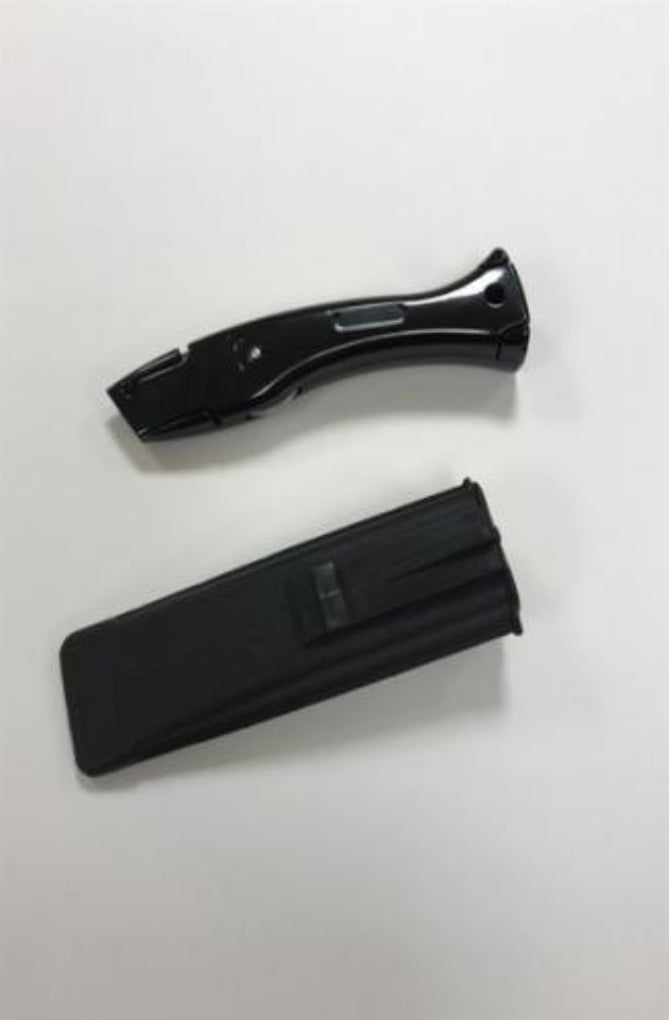 Black Carpet Fitter Knife with Holster