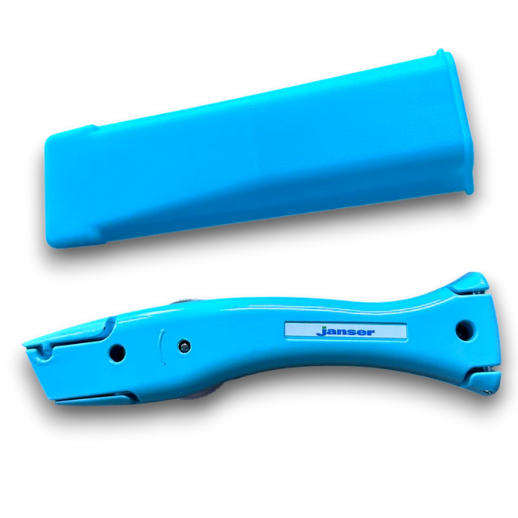 Janser Baby Blue Dolphin Knife (with Holster)