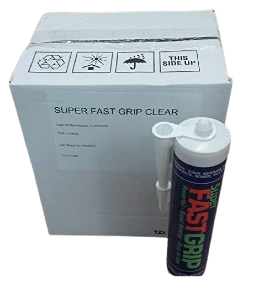Super Fast Grip Clear Adhesive Box 12