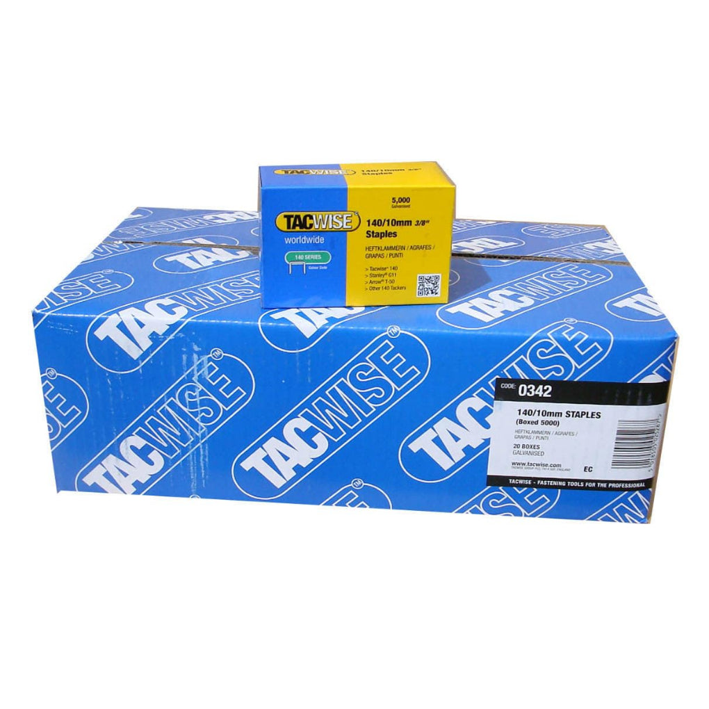 Tacwise 140/10mm Staples (Bulk Case)